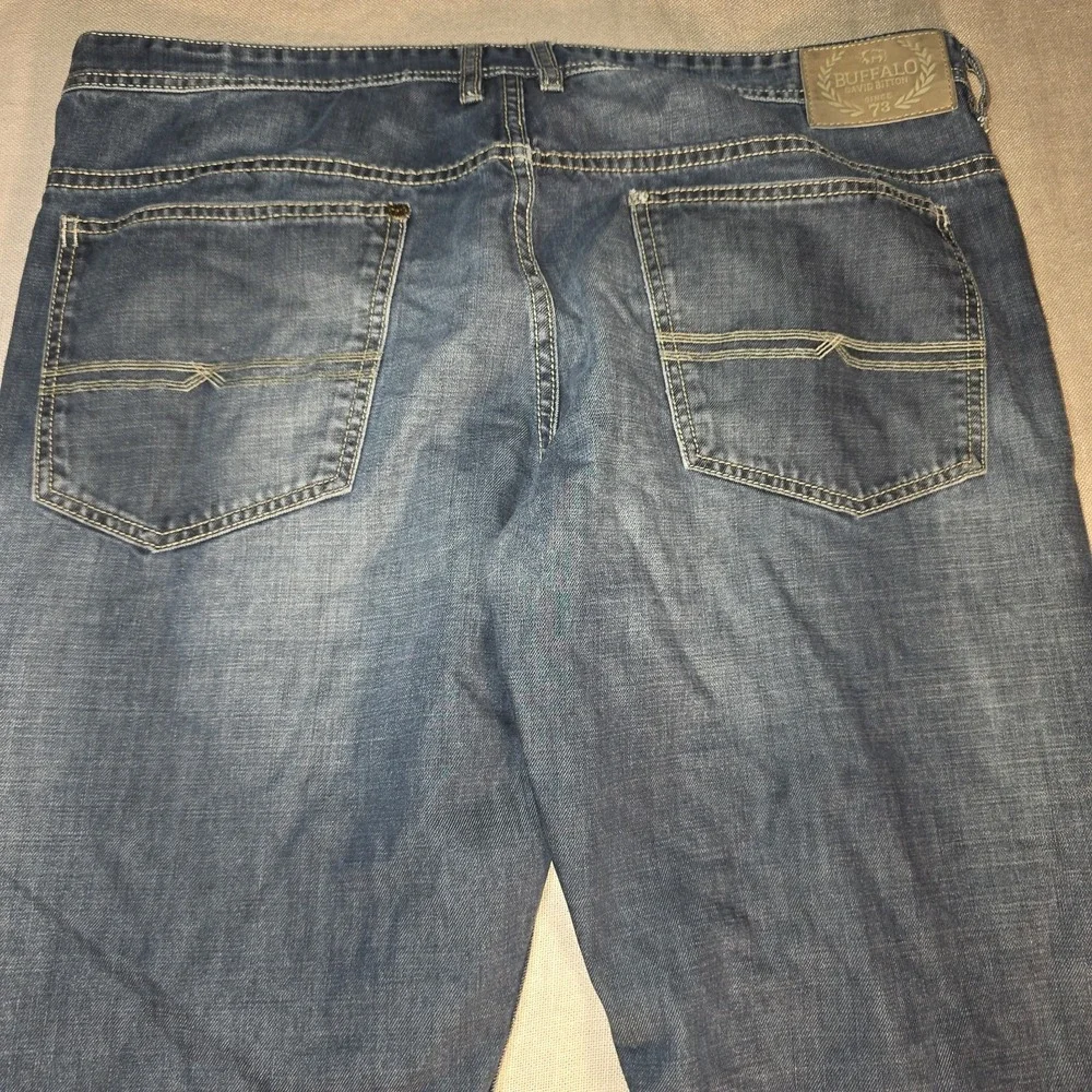Buffalo David Bitton Evan-X Jeans Men's 40x32 Blue Denim Slim Straight Stretch